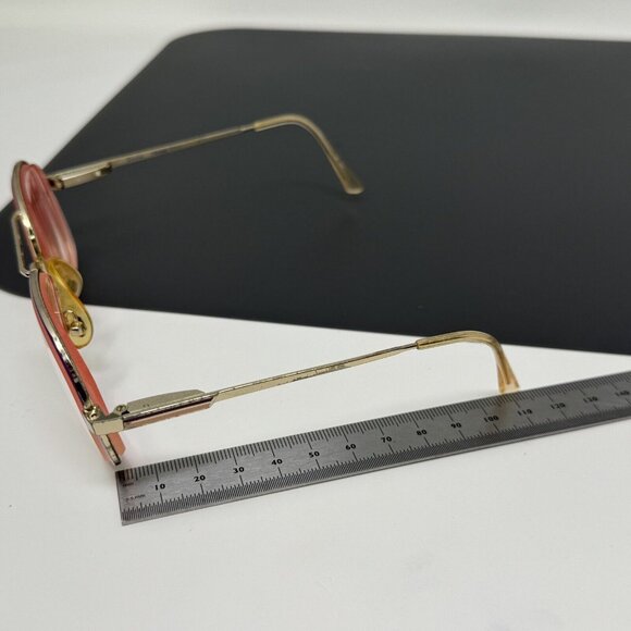 Vintage SWANK Frame Gold Pink Violet very small Aviator 656 882 Rare 50 [] 16 - Picture 12 of 13
